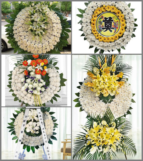 广东广州市花都区狮岭镇振兴村花圈速递
